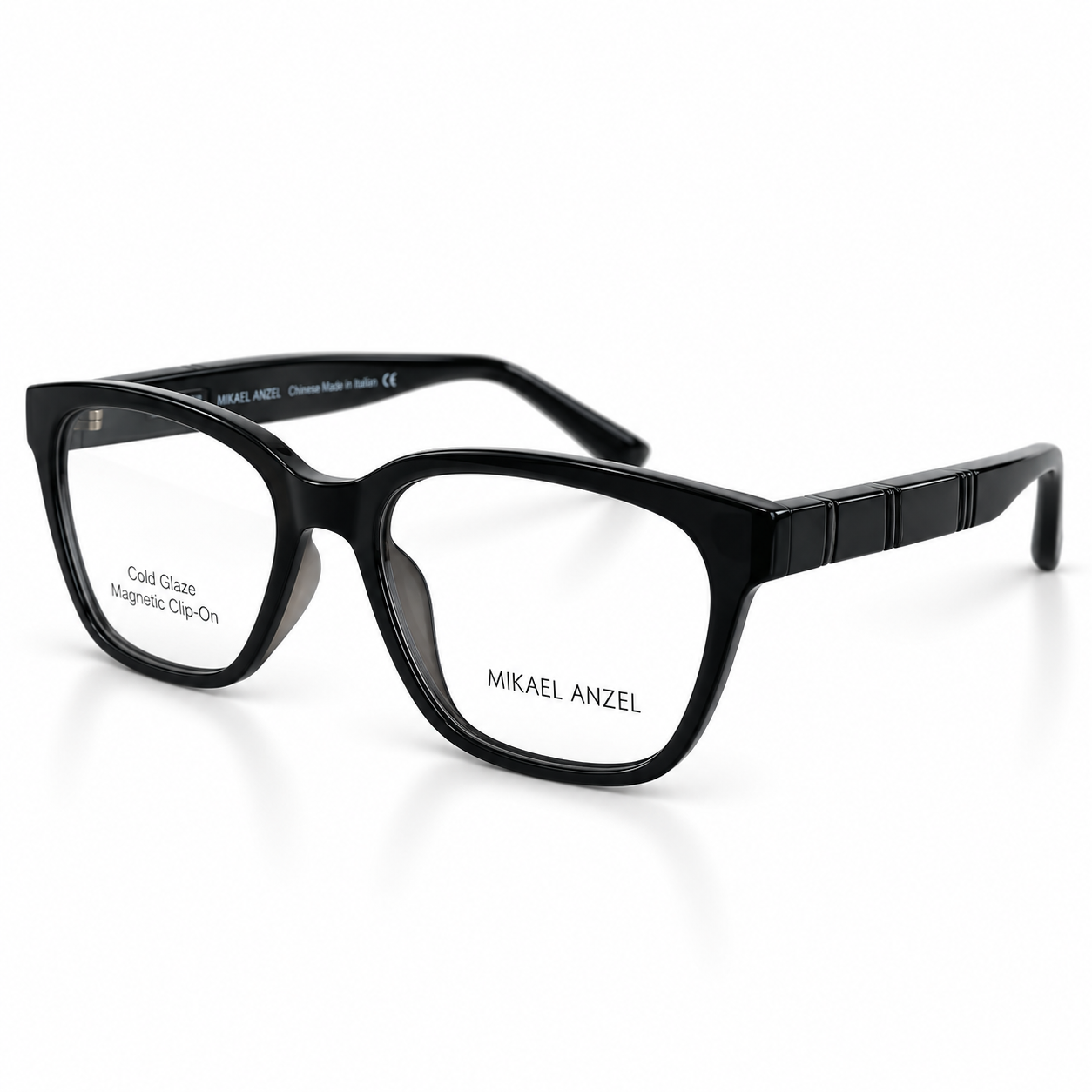 GlossyBlackDesignerEyeglassesonWhite.png